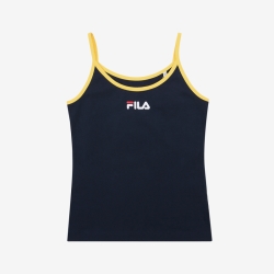 Fila Linear Sleeve Top - Naisten Rintaliivit - Laivastonsininen | FI-58567